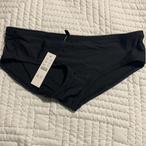 J Crew black boy short bikini bottom